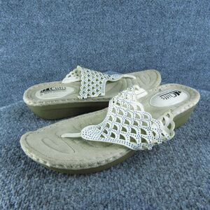 Cliffs by White Mountain Women's Flip Flop White Synthetic Size 10M‎ Used 2025